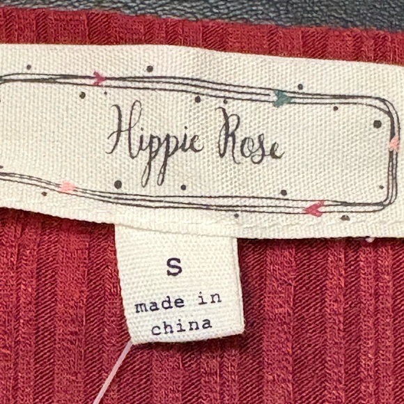 Women's Ribbed Henley Top - color “Autumn Ruby” size Small. NWT - Picture 9 of 12